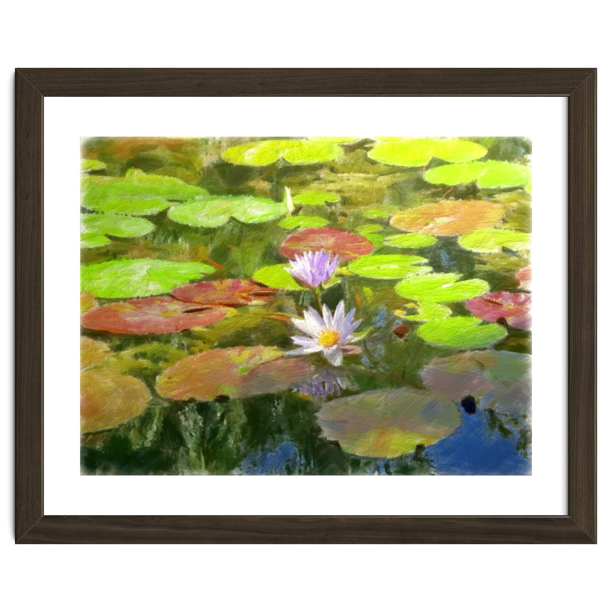 Floating in the water