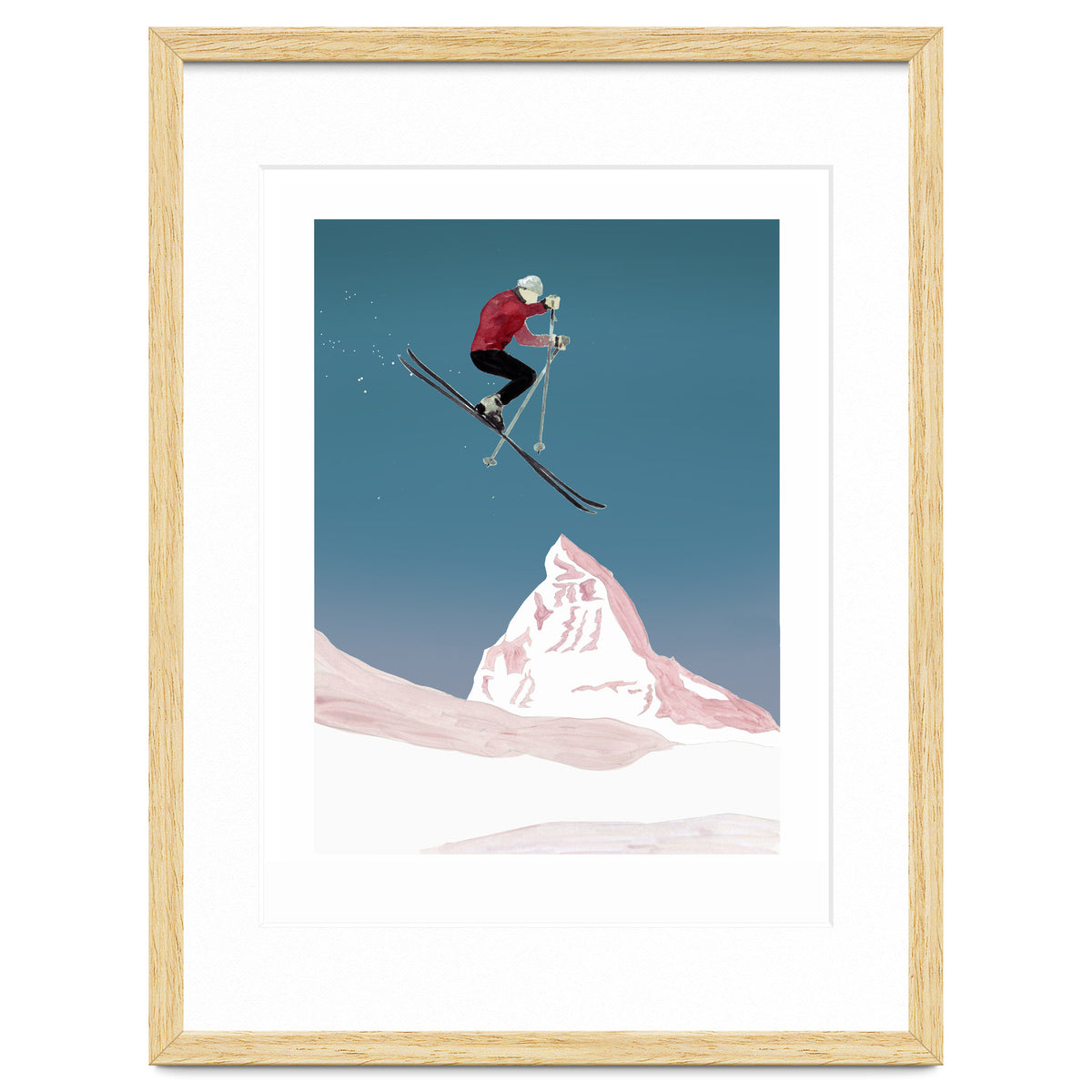 Mountain Love Skier