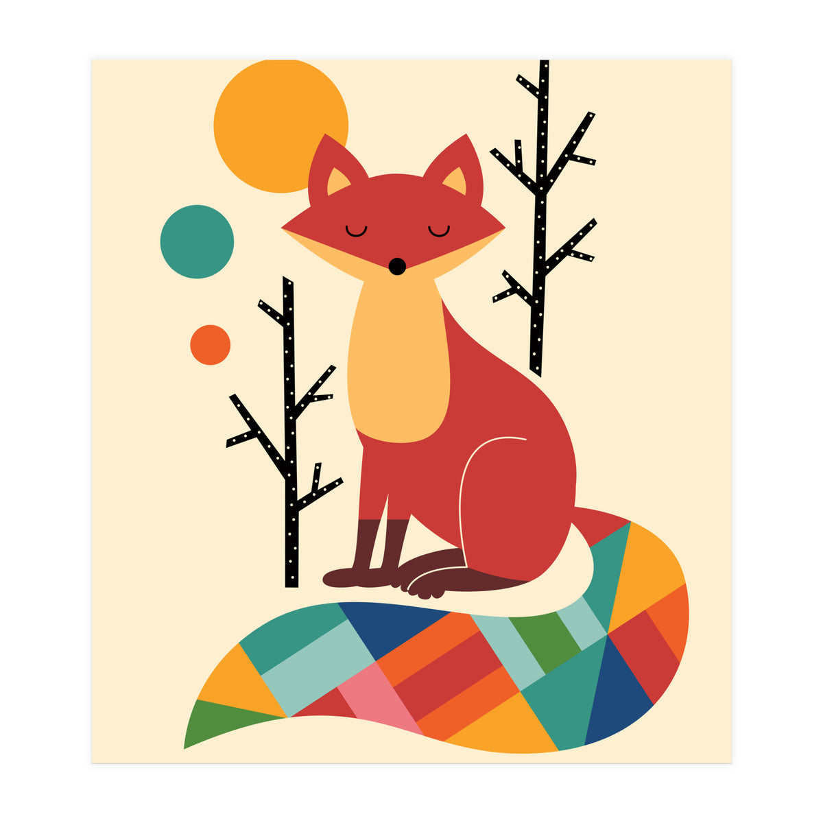 Rainbow Fox (Print Only)