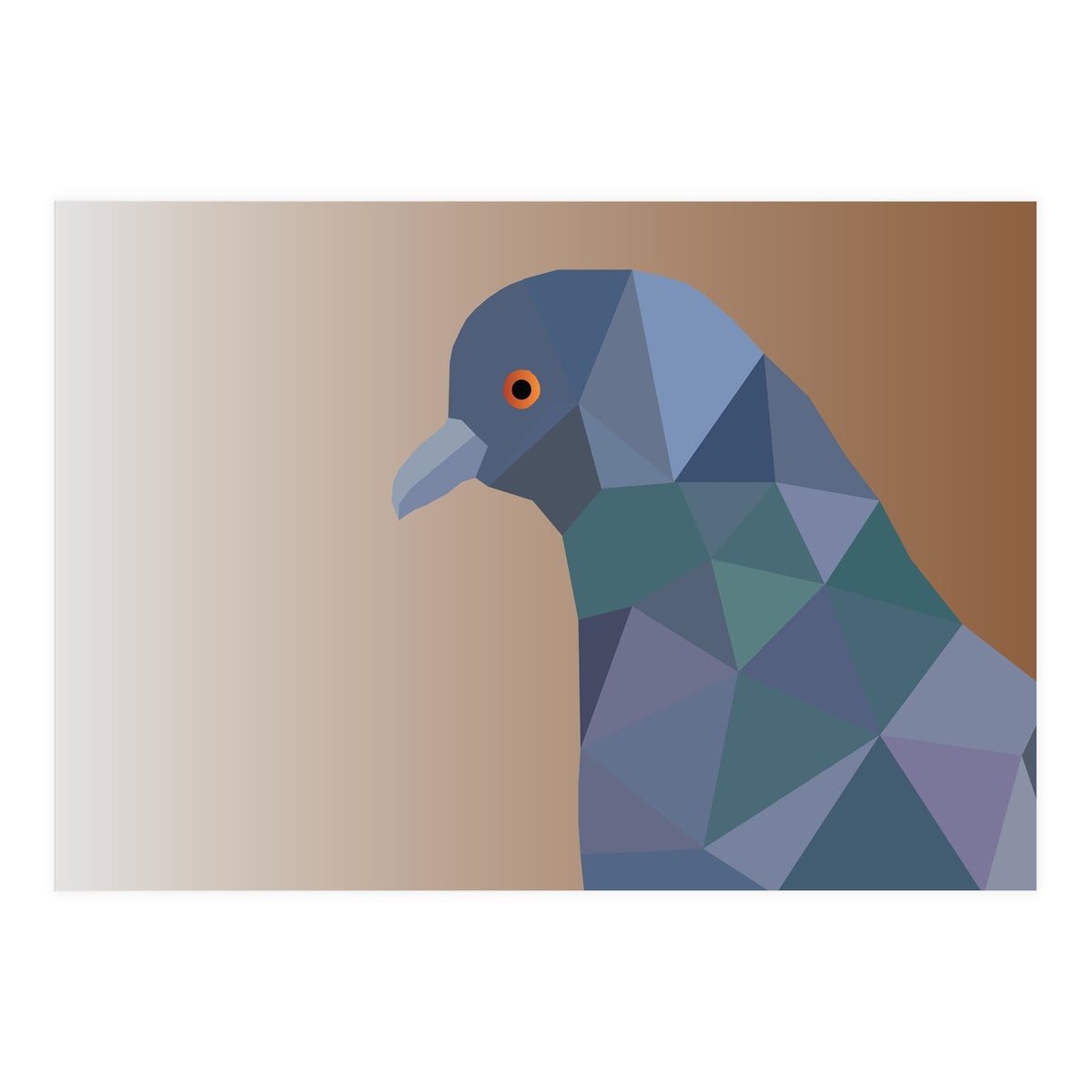 Pigeon Low Poly Art  (Print Only)
