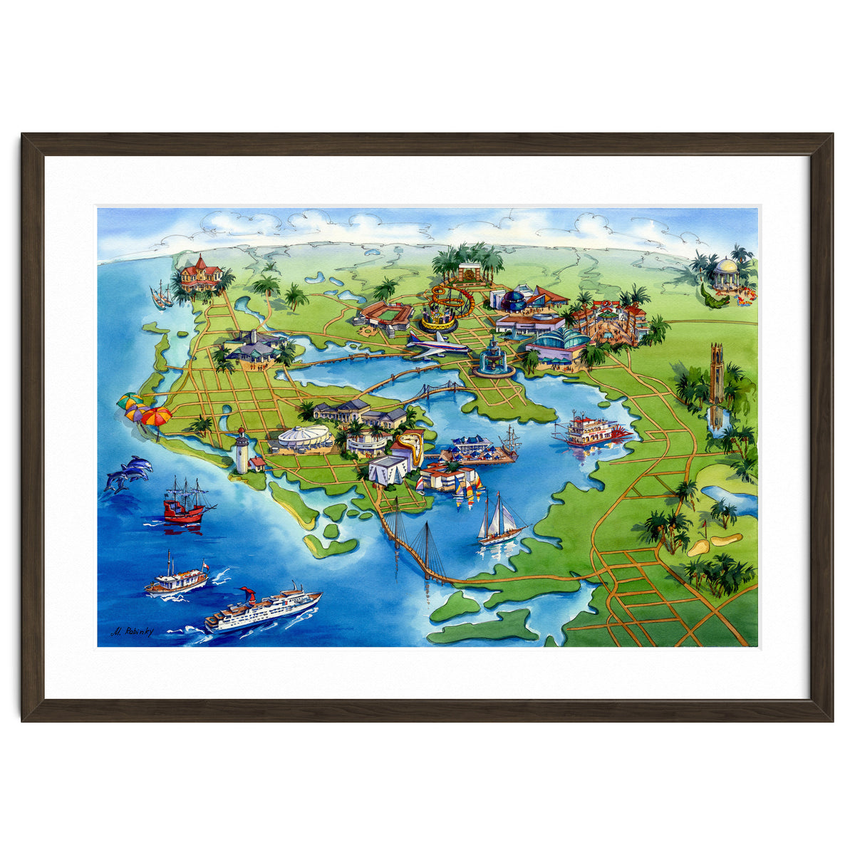 Tampa Bay Illustrated Map