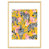 Striped For Life | Zebra Mango Forest | Modern Bohemian Wildlife Jungle | Botanical Nature thumbnail