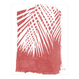 Palm Leaves On Red (Print Only) thumbnail