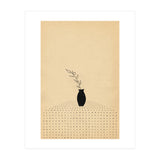 Abstract still life, vase and plant (Print Only) thumbnail