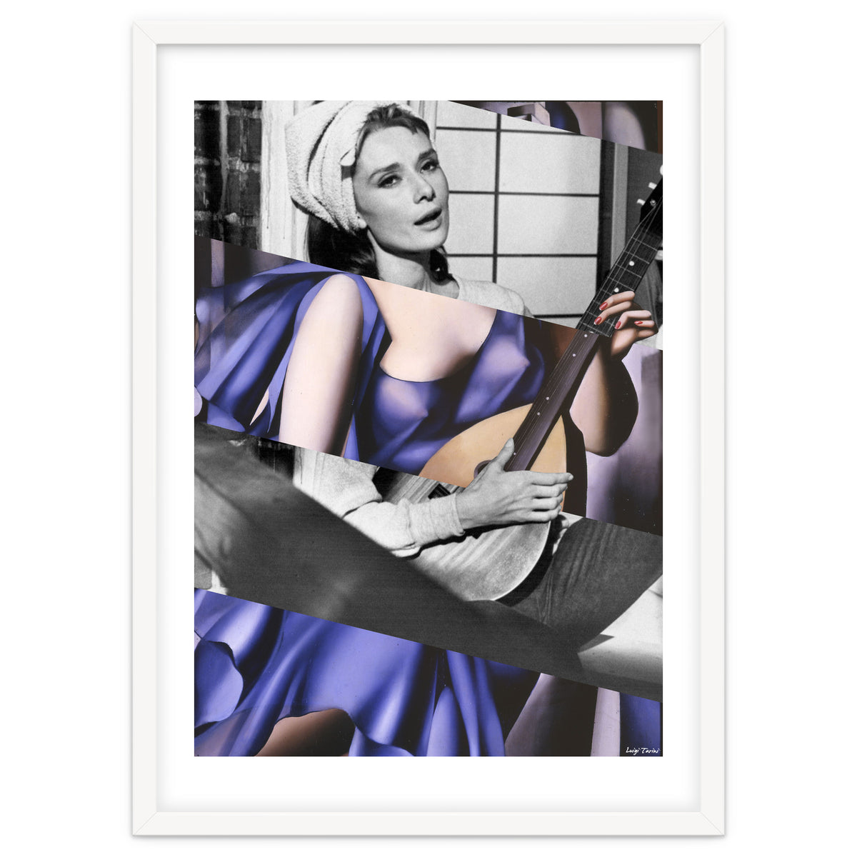 Tamara De Lempicka's Blue Woman with a Guitar & Audrey Hepburn in Breakfast at Tiffany's