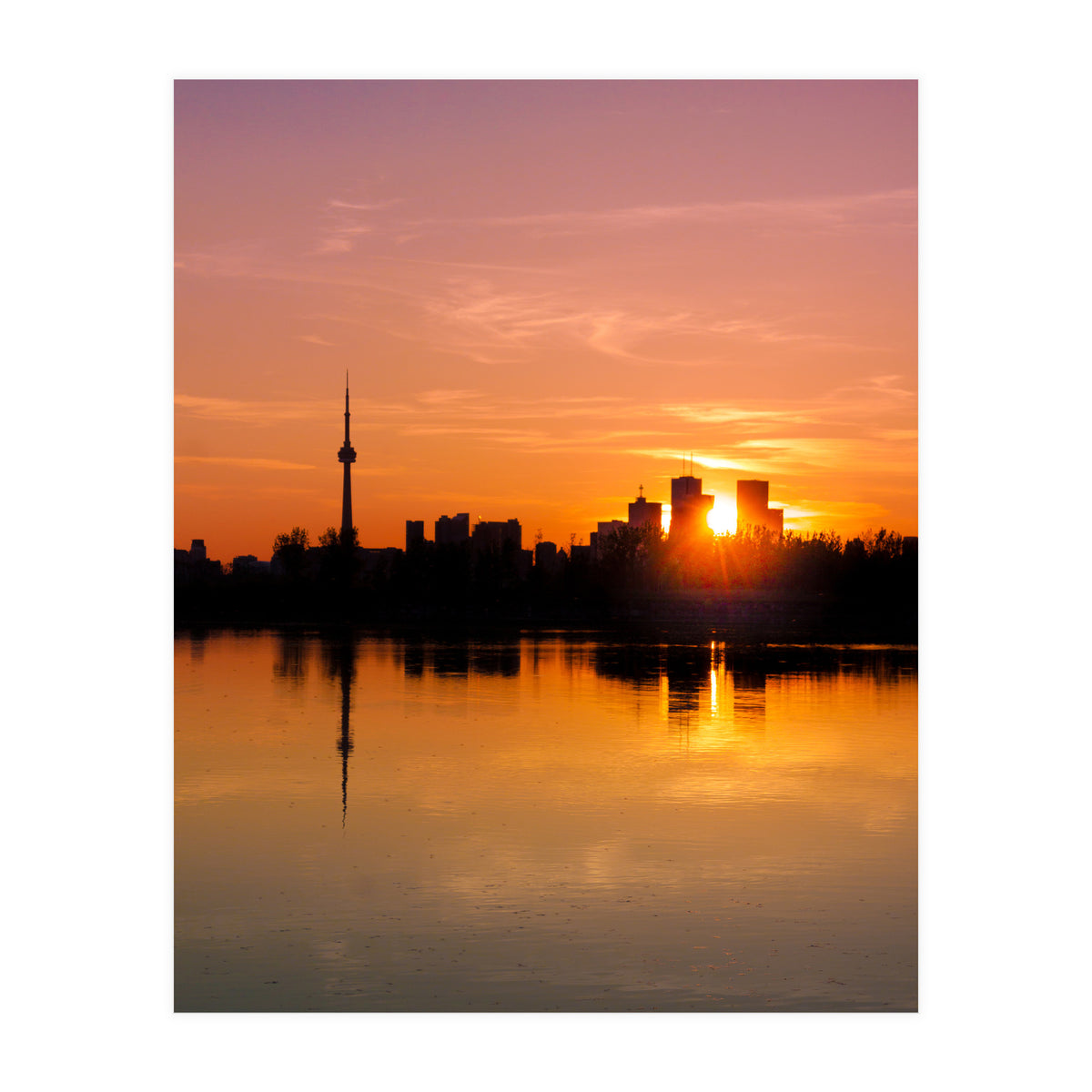 Leslie Street Spit Toronto Canada Sunset (Print Only)