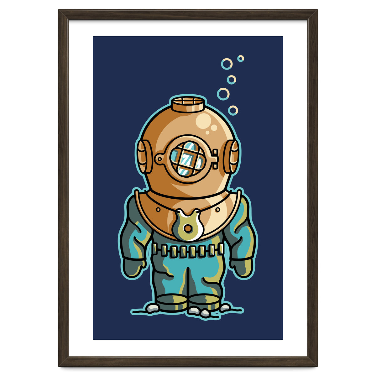 Cute Deep Sea Diver