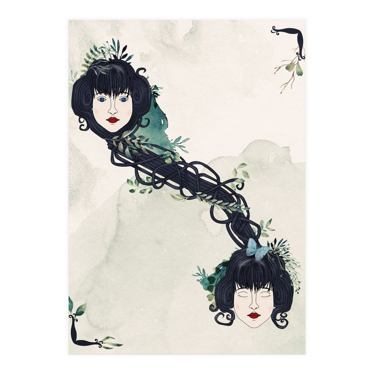 Secret bond of twins (Print Only)