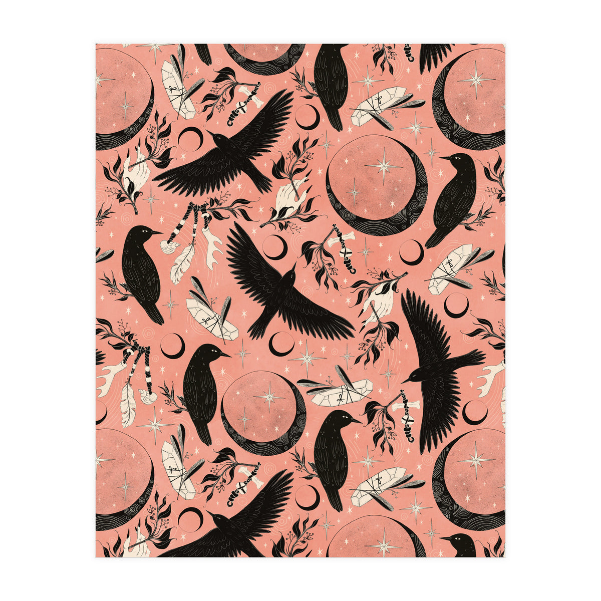 Raven Tarot Pink (Print Only)