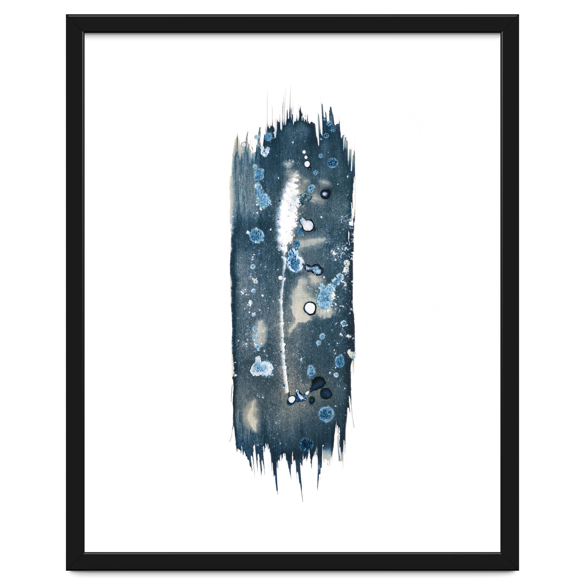 Indigo Blue Botanical Leaves No. 18