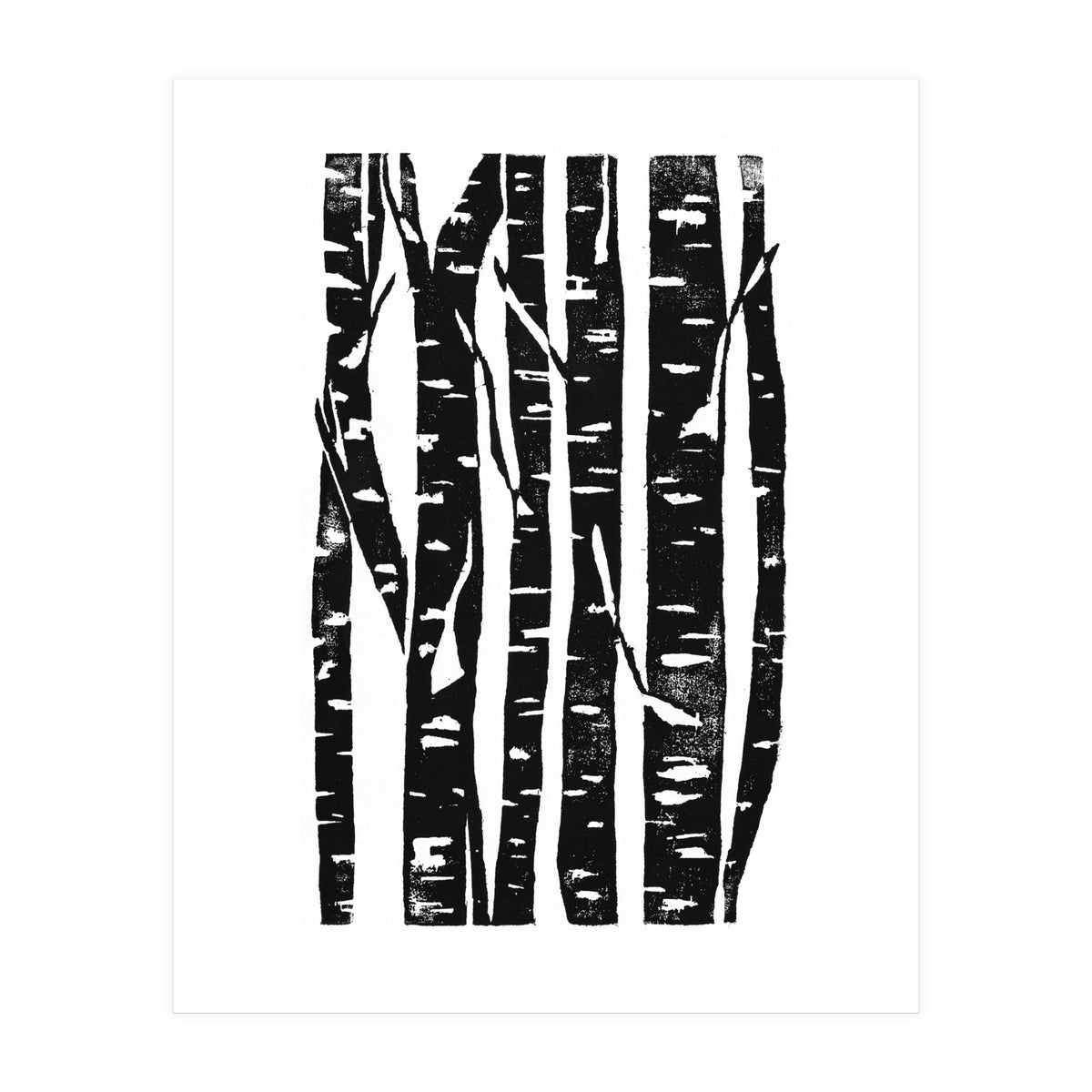 Woodcut Birches (Print Only)