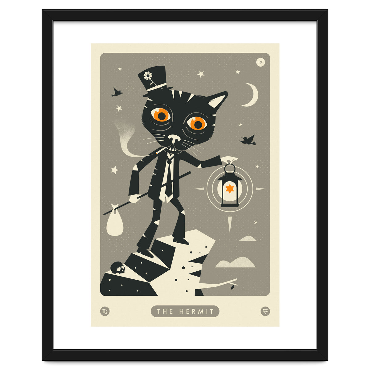TAROT CARD CAT: THE HERMIT