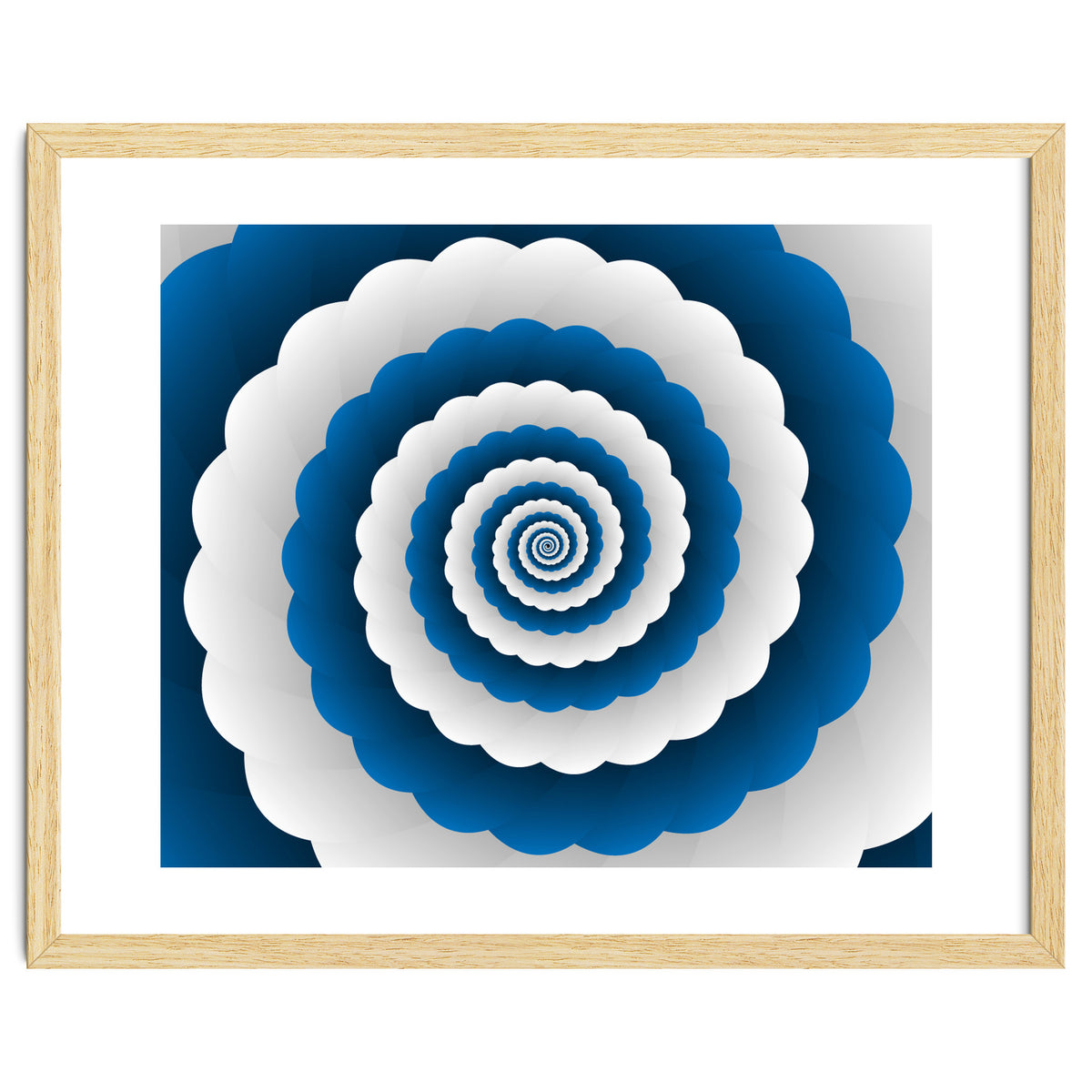 Blue Modern Floral Interior Design