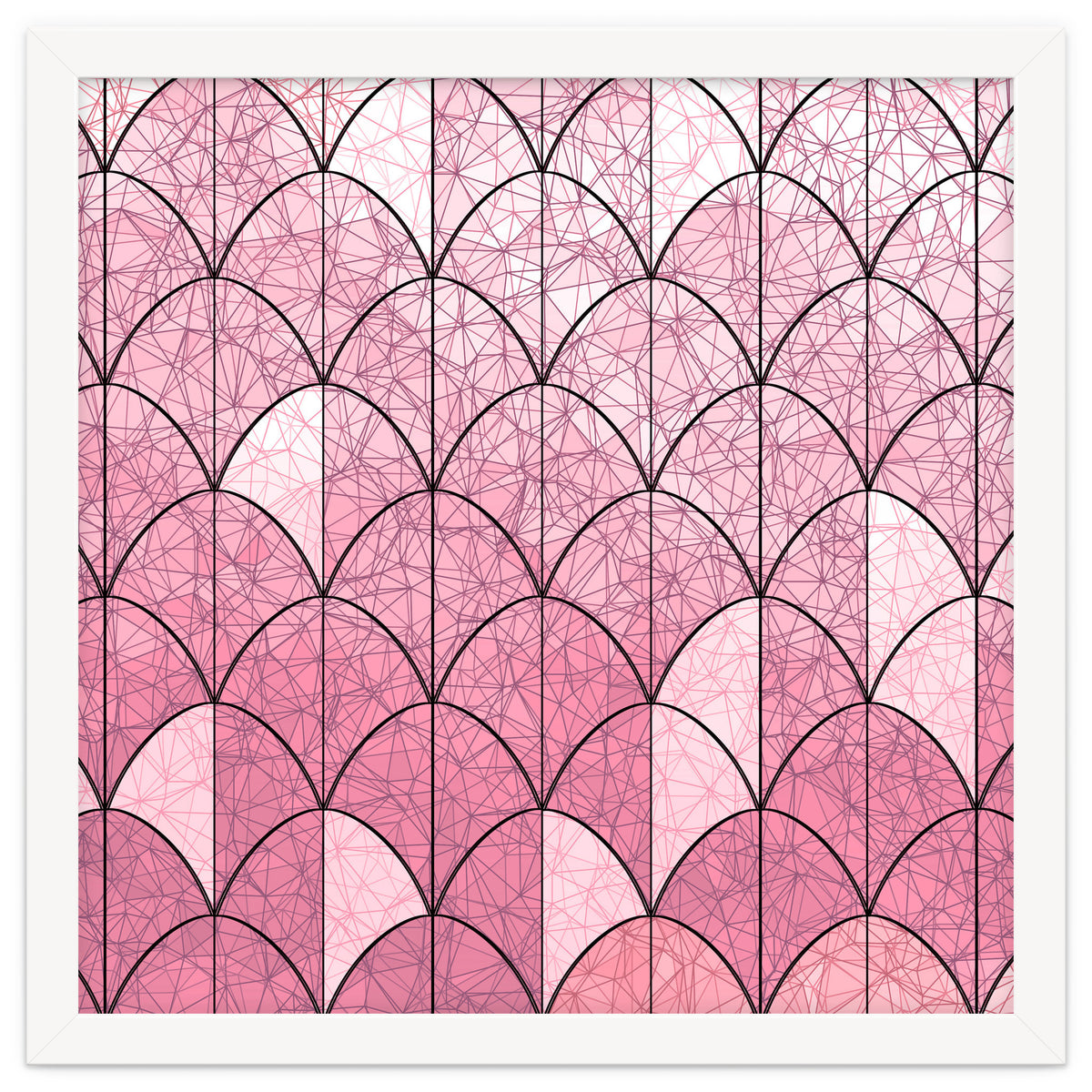 Mermaid scales pink and black