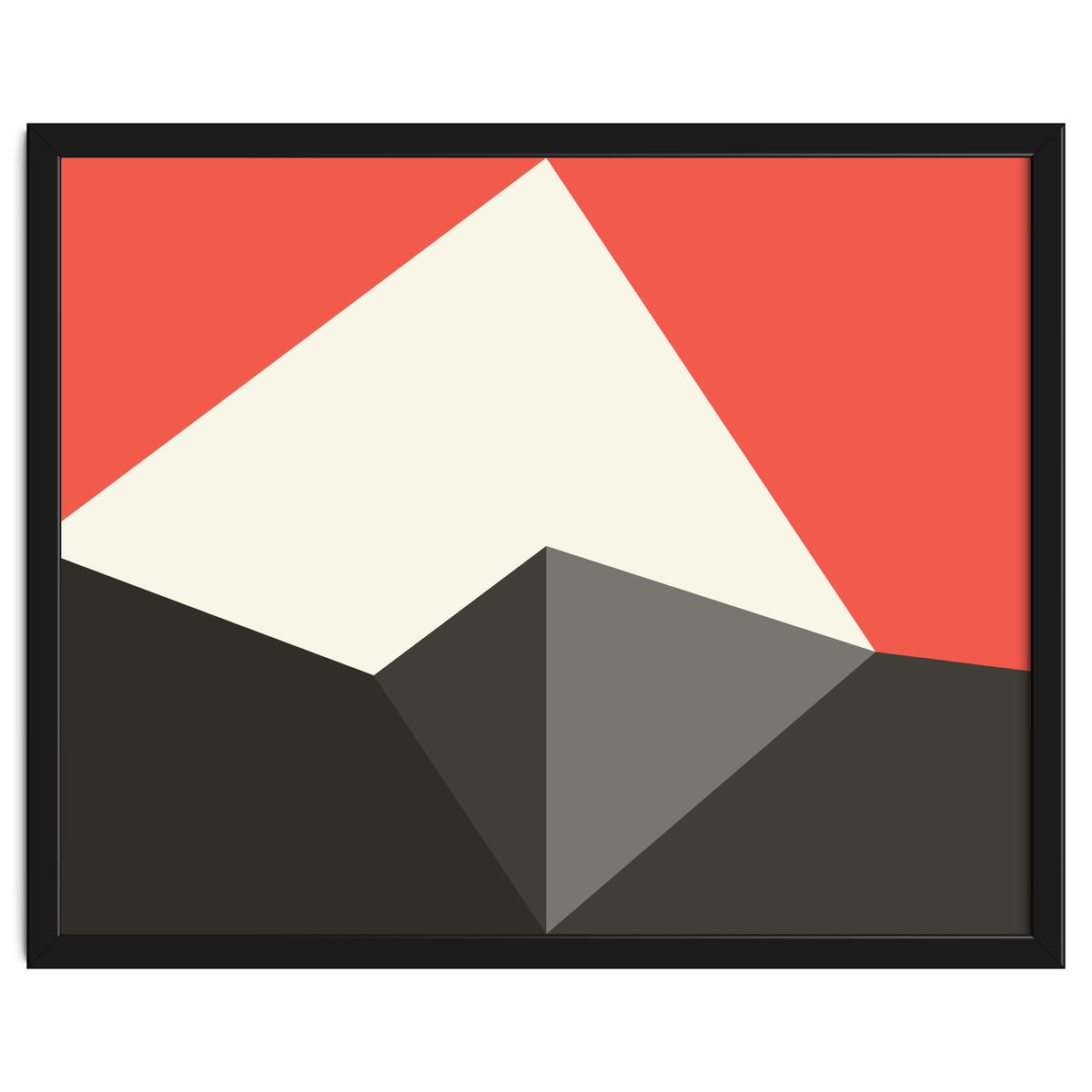 Geometric Shapes No. 77 - pink & grey