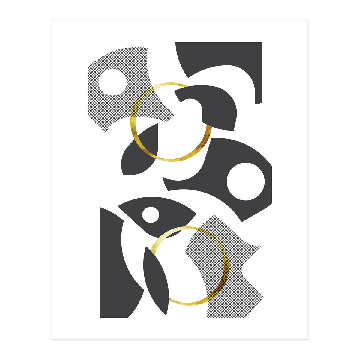Cut Out Abstract No. 1 | gold (Print Only)