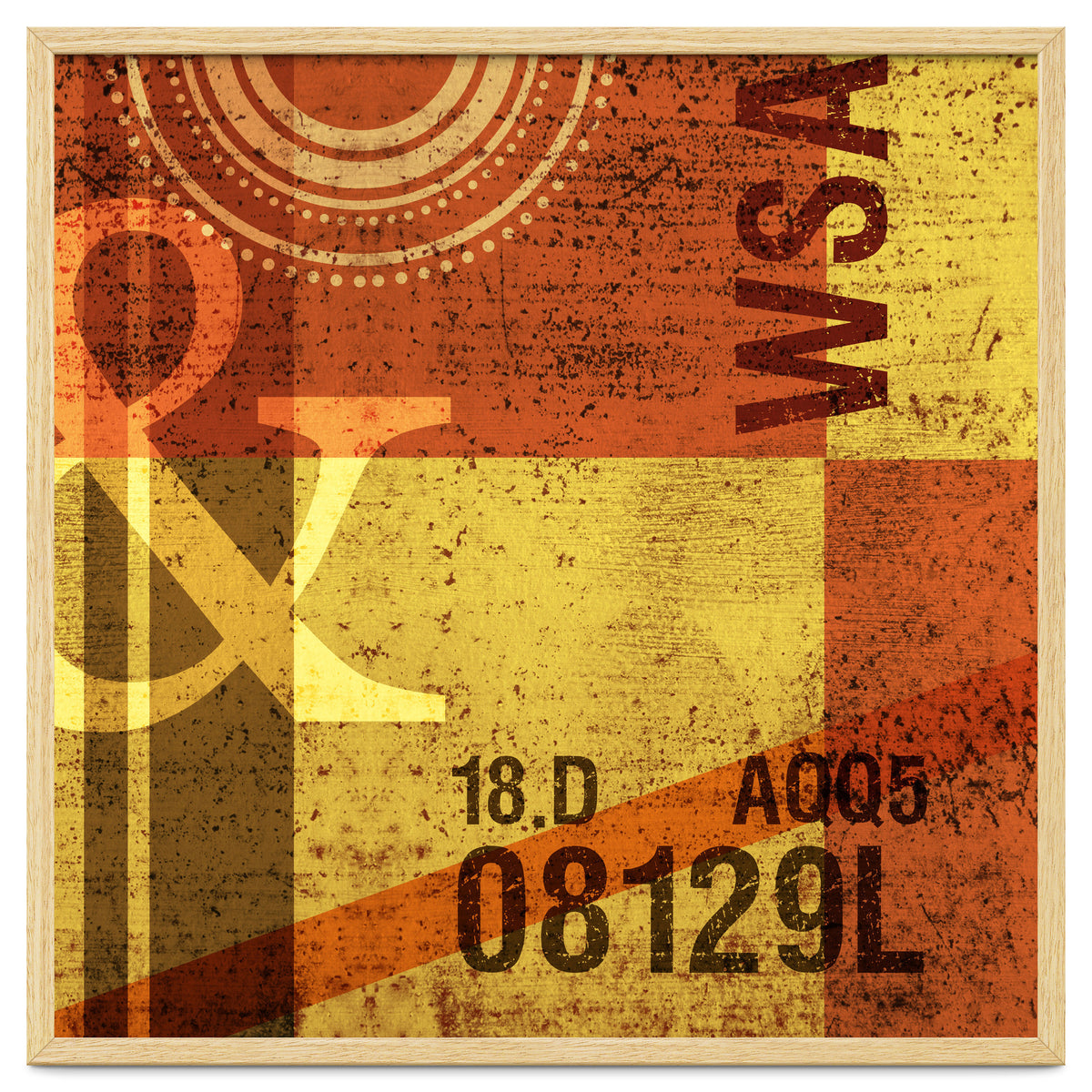 Abstract Industrial Yellow