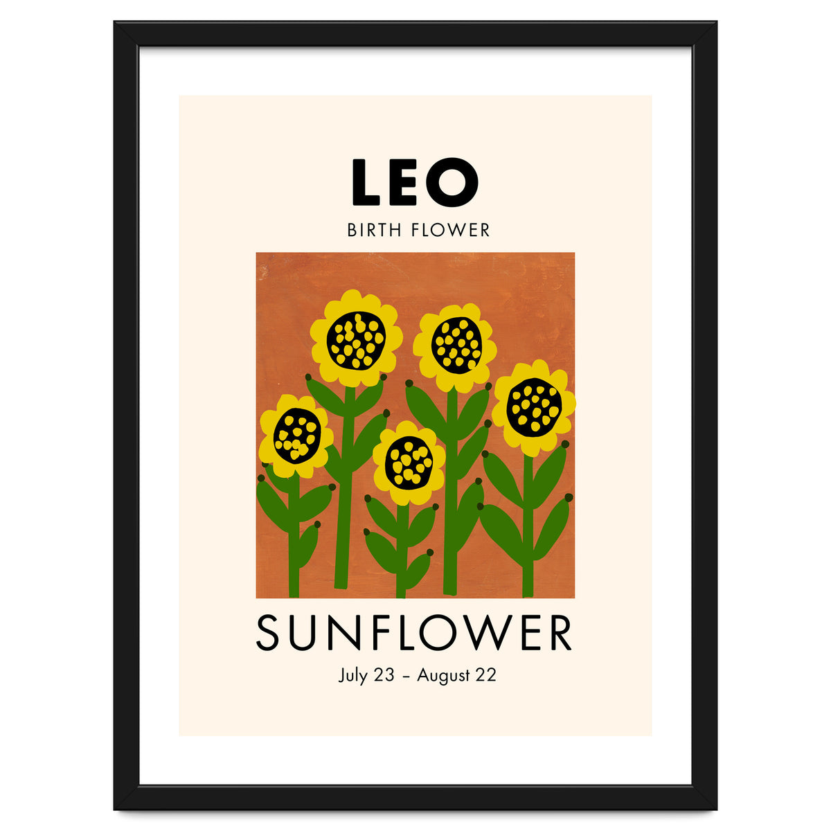 Leo Birth Flower Sunflower