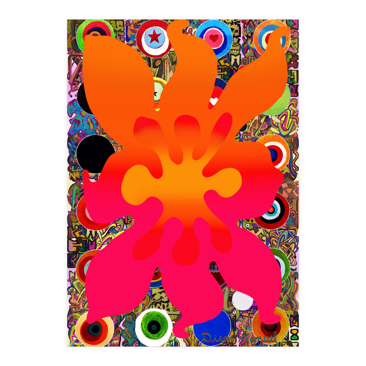 Fuego Y Graffiti 82 (Print Only)