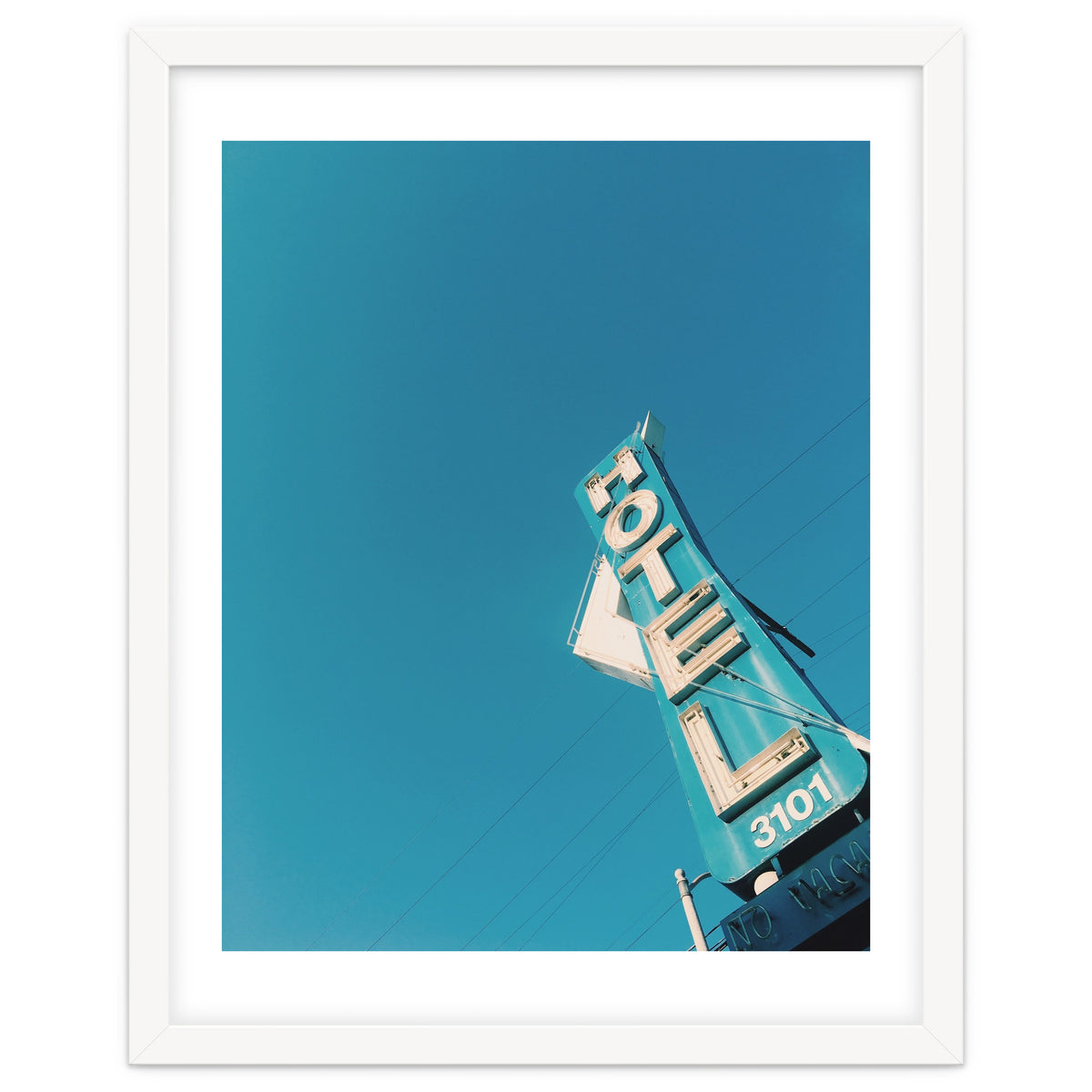 Hotel sign in California