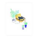 Cat On Scandi Chair (Print Only) thumbnail