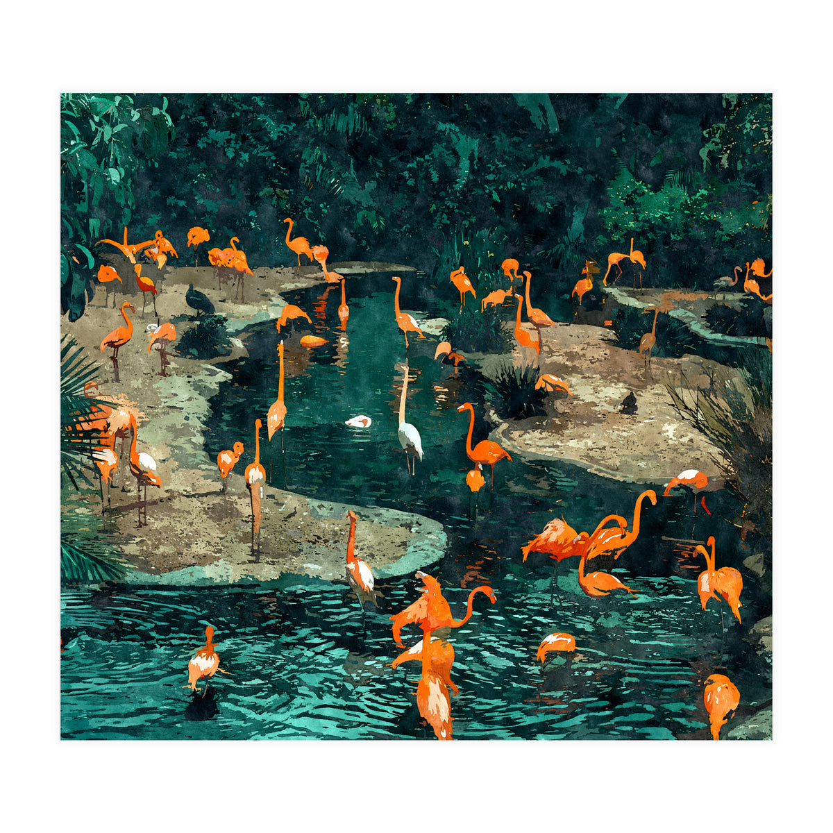 Flamingo Creek (Print Only)