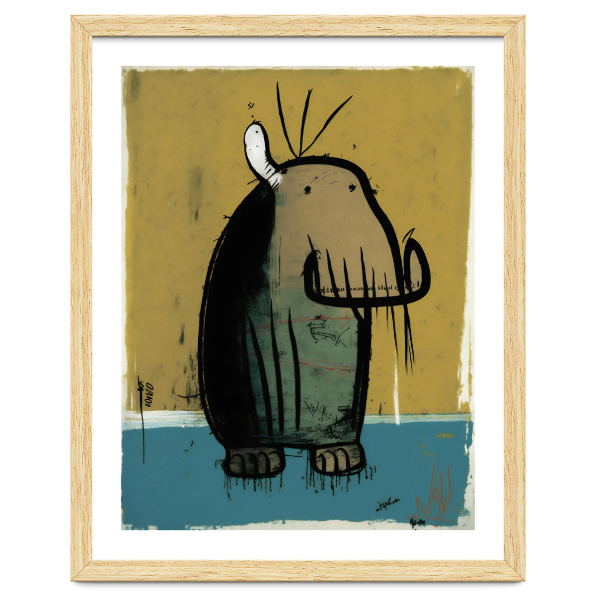 Walrus Expressionist Painting