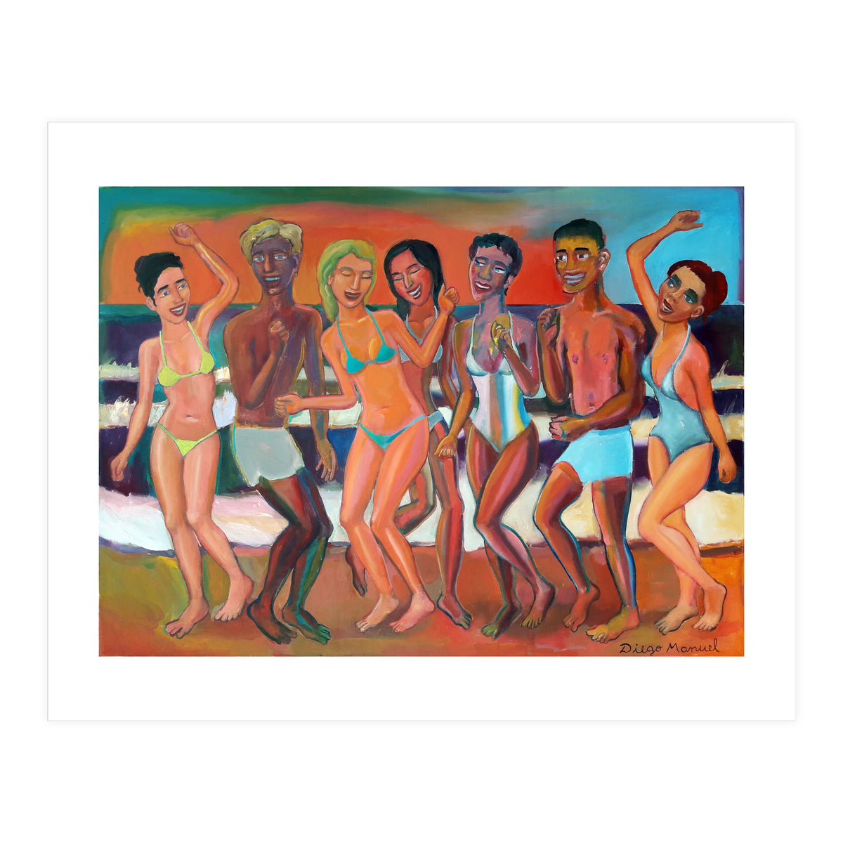 Fiesta En La Playa 7 (Print Only)