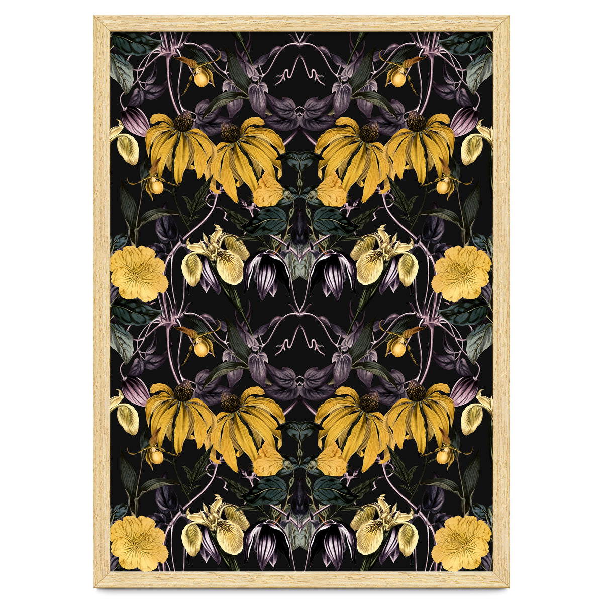 Nocturnal botanical garden kaleidoscope