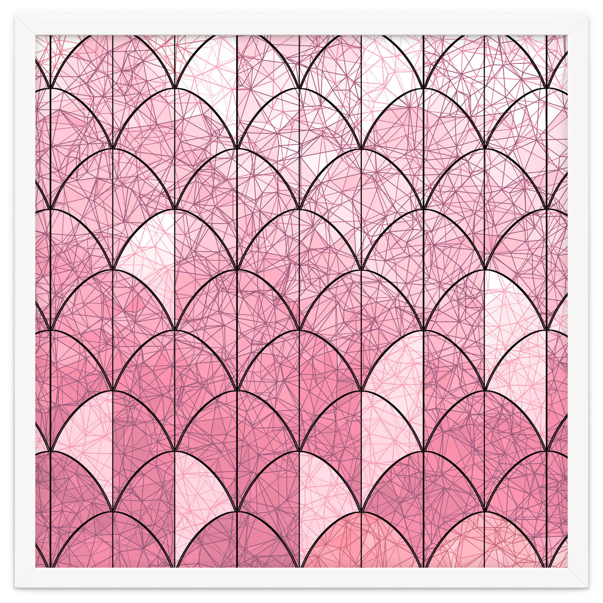 Mermaid scales pink and black