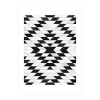 Urban Tribal Pattern No.15 - Aztec - White Concrete (Print Only)