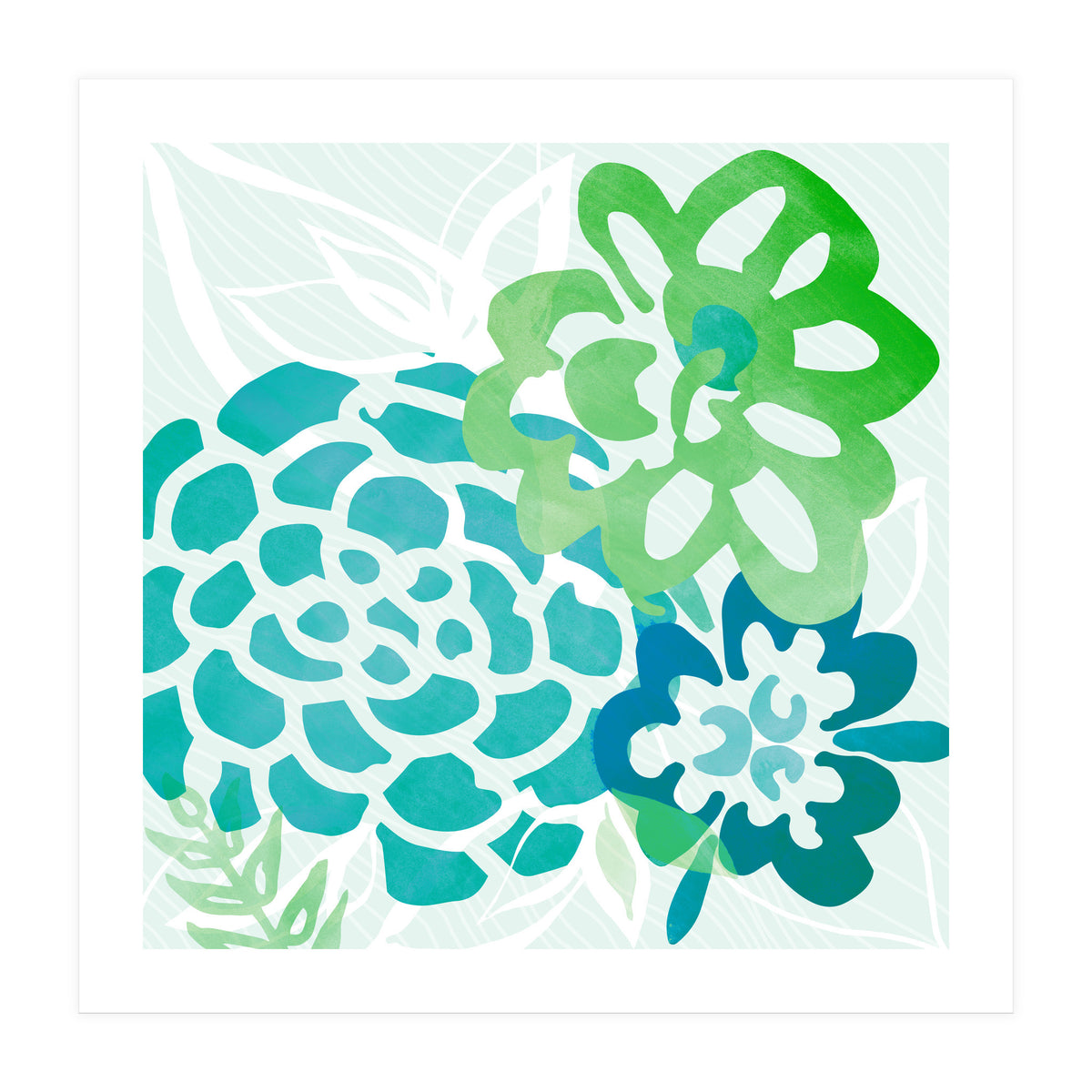 Abstract Coastal Floral (Print Only)