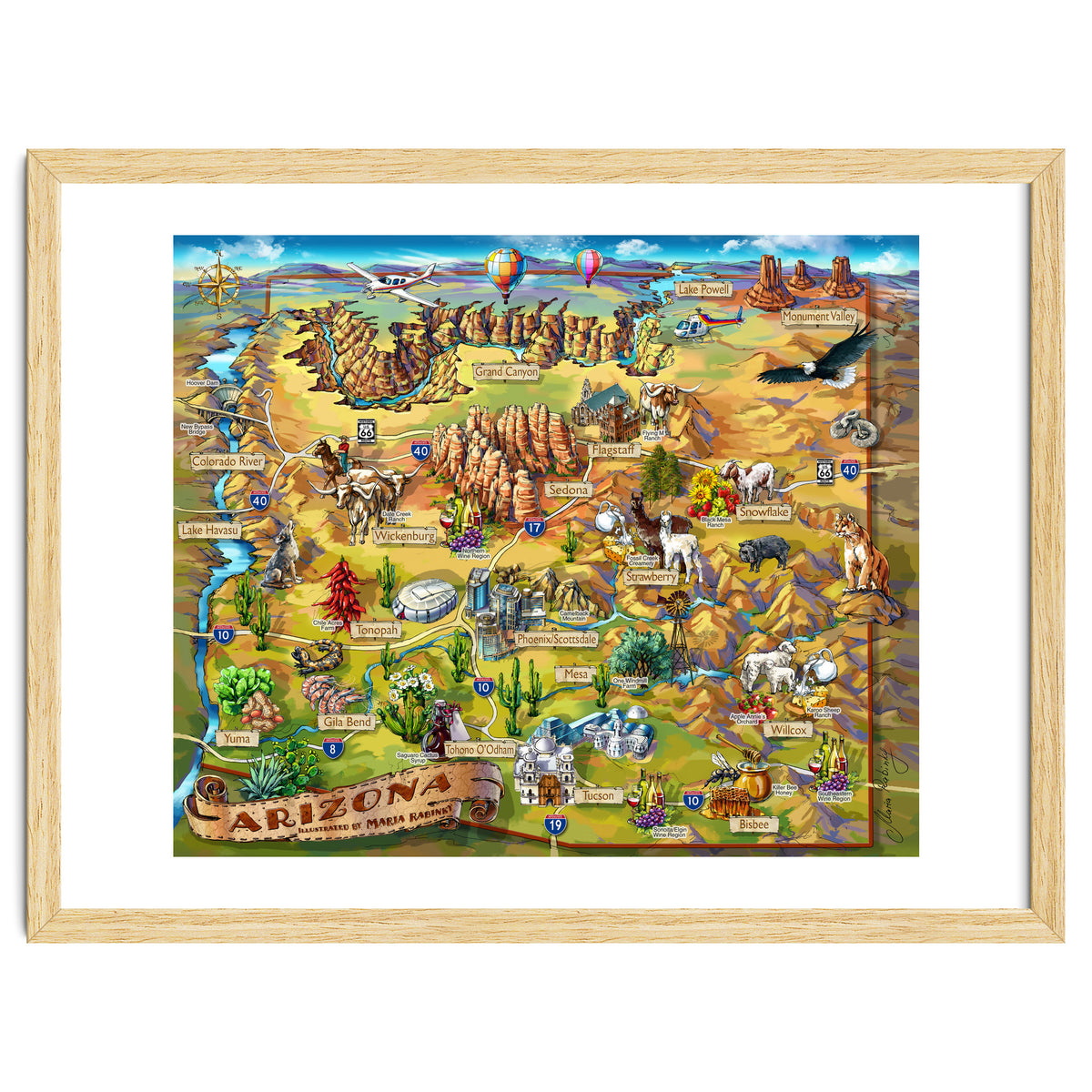 Arizona Illustrated Map