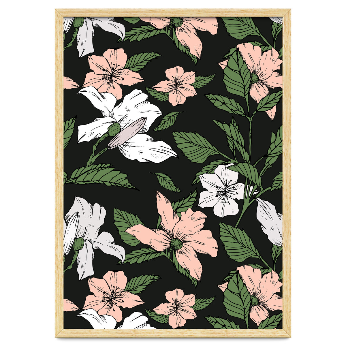 Flowers in the tropical night