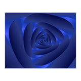 Blue Color Rose Spiral Pattern (Print Only) thumbnail