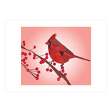 Northern Cardinal Bird Low Poly Art  (Print Only) thumbnail