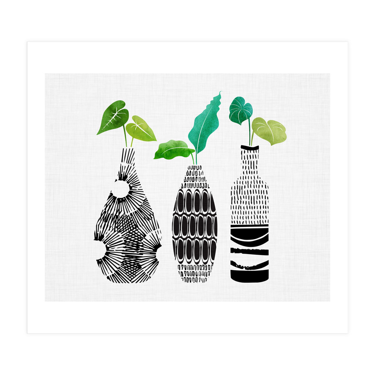 Tribal Vase Trio (Print Only)