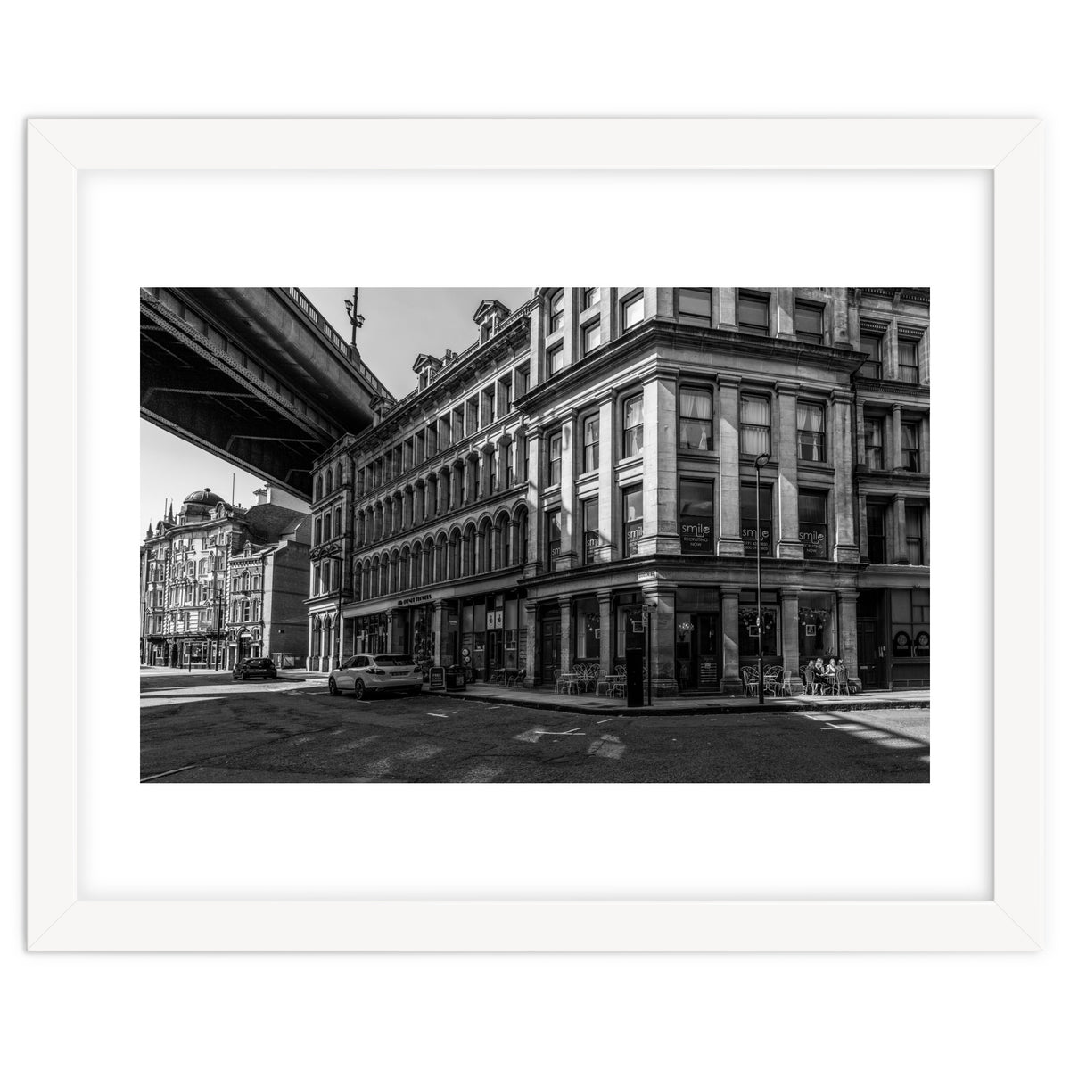 Dene st Newcastle monochrome