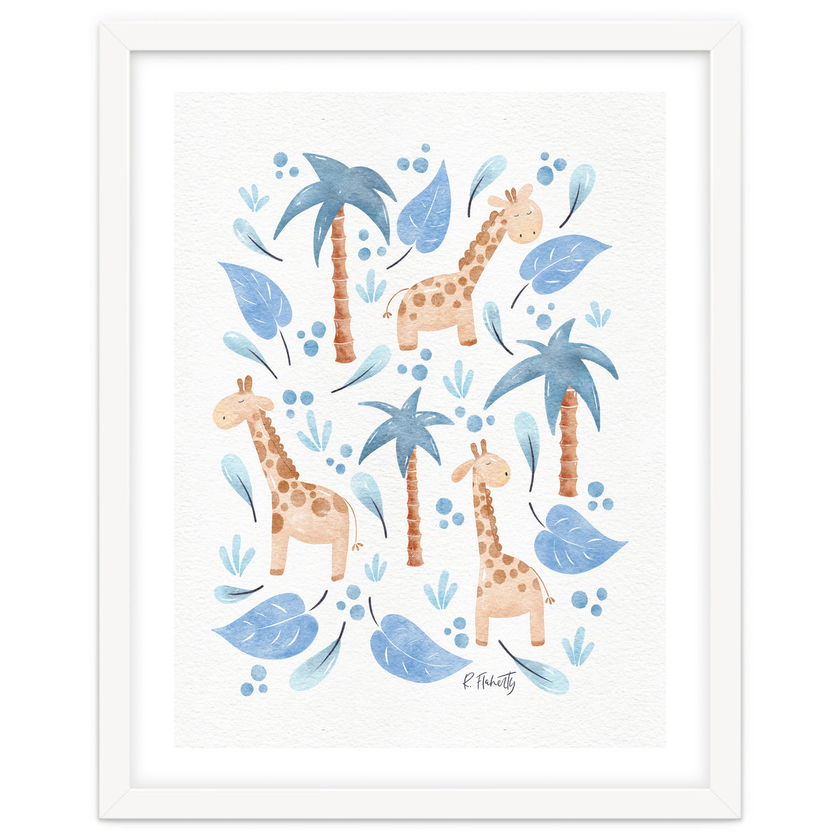 Jungle Giraffes | Blue