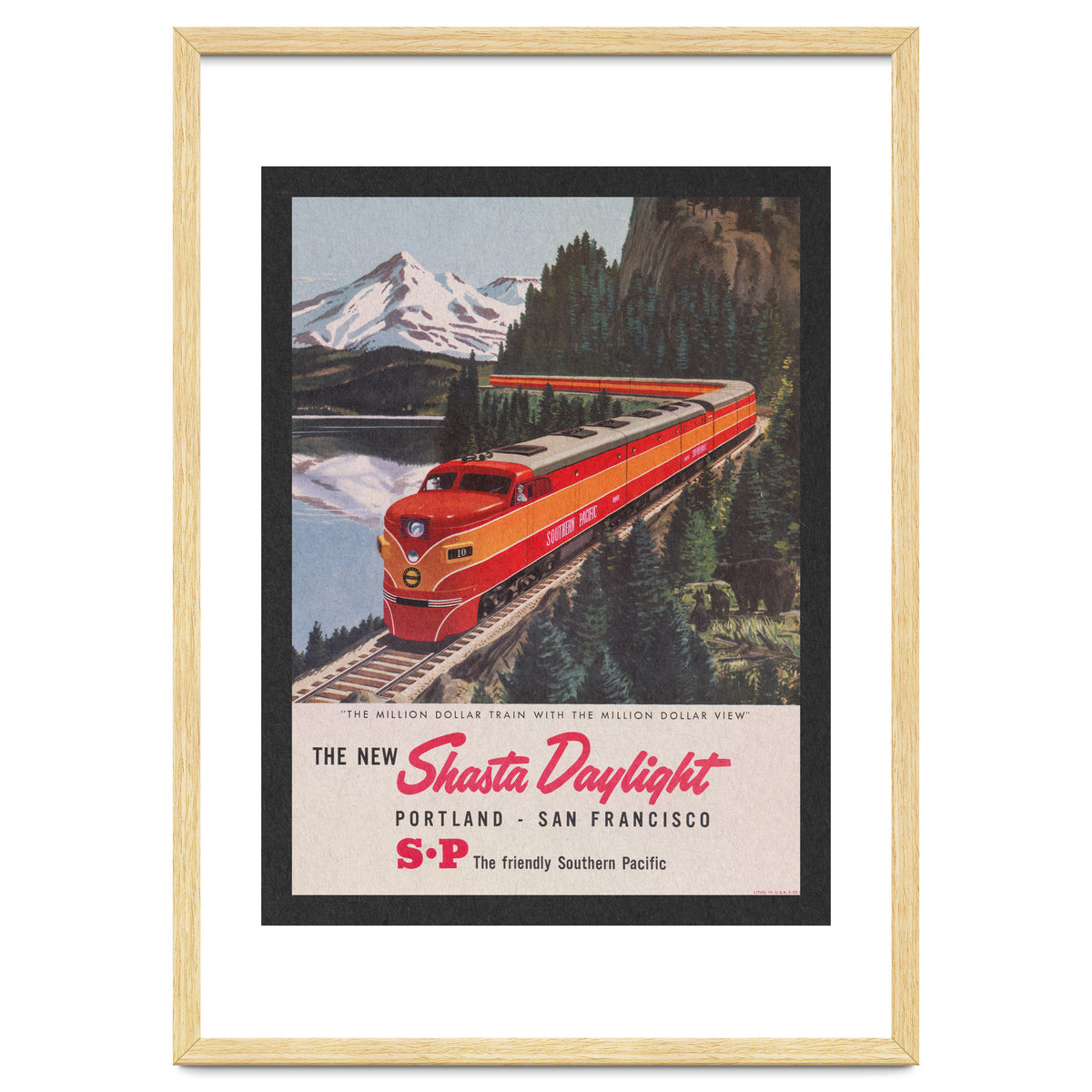 The New Shasta Daylight Train Advertisement