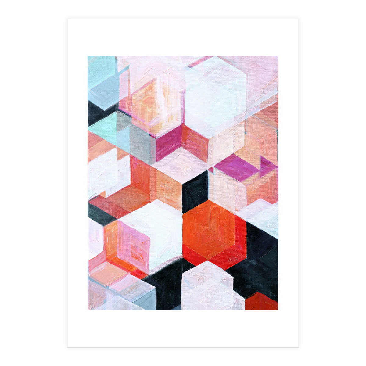 White Paint And Some Colours (Print Only)