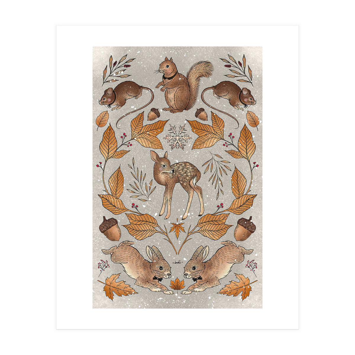 Christmas Animals (Print Only)