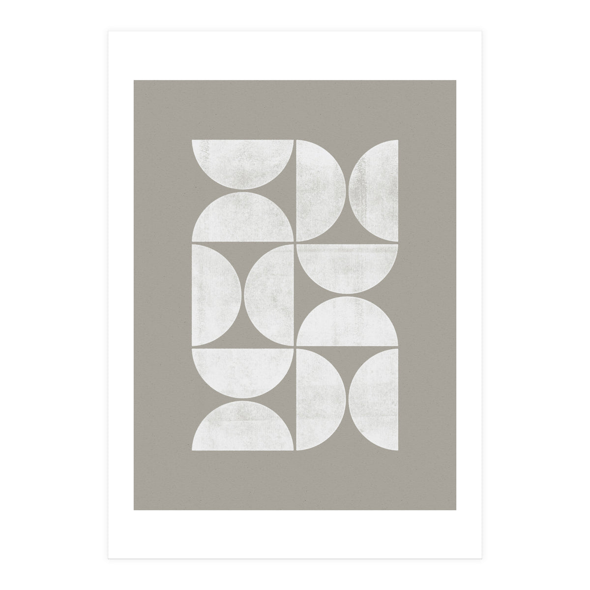 Mid-Century Modern No.17 - Woodblock Print (Print Only)