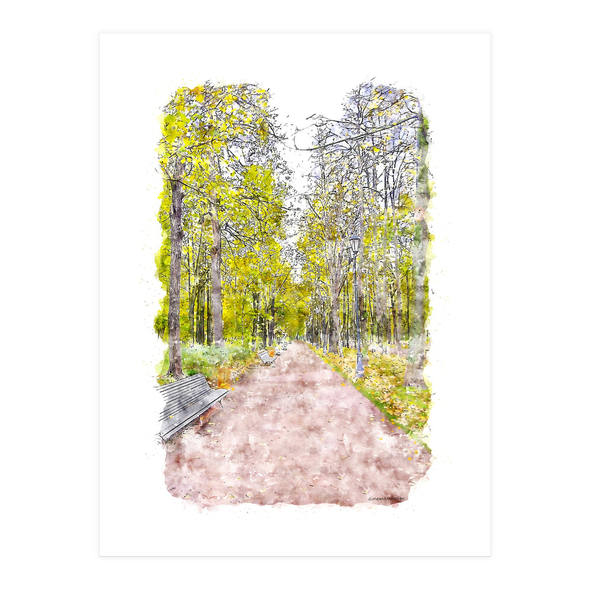 Autumn Alley (Print Only)