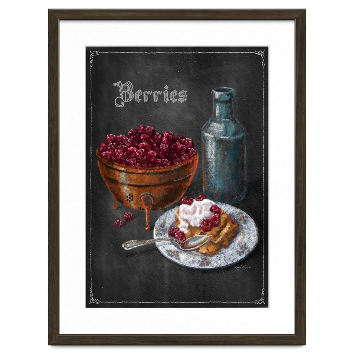 Berries Chalkboard Art