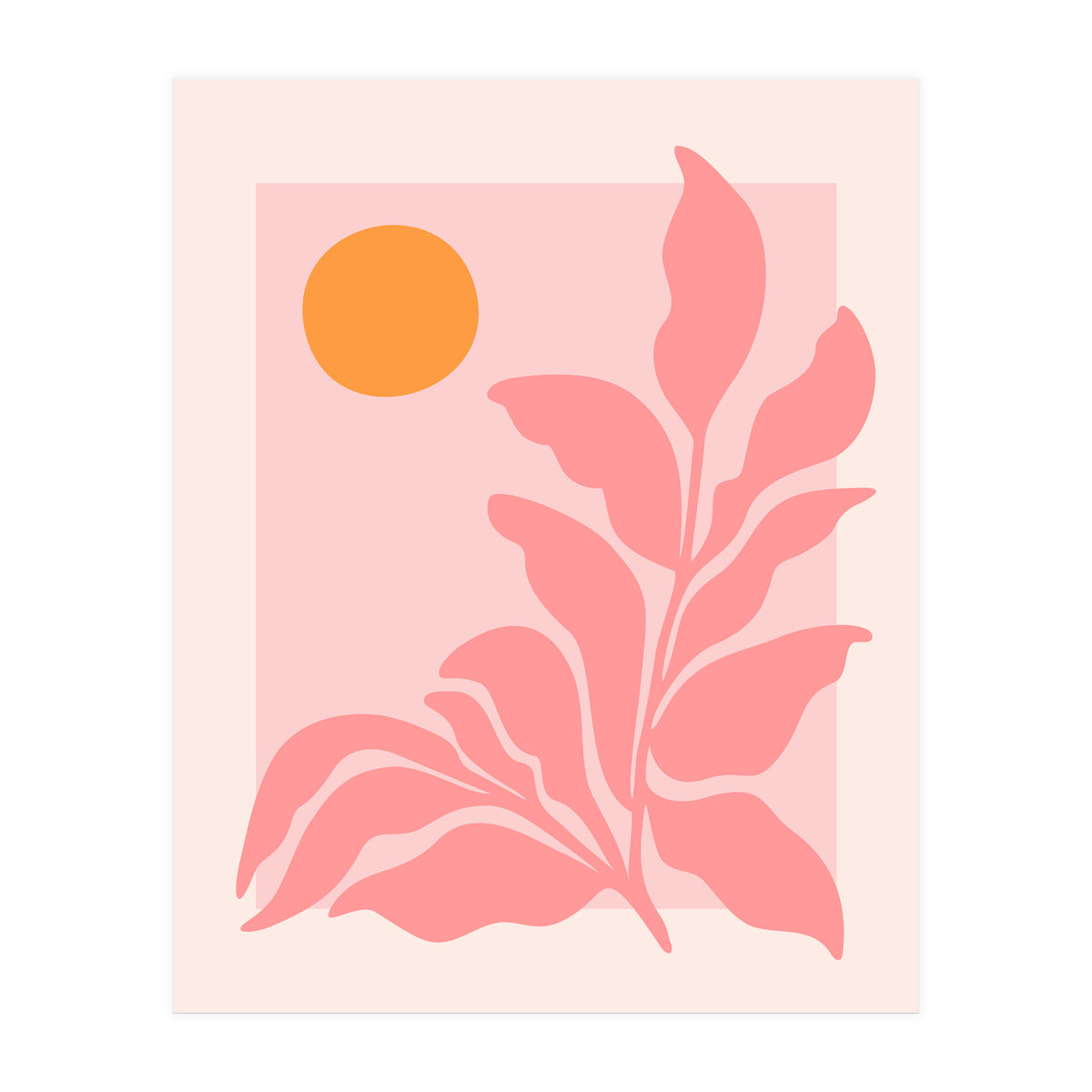 Sunny Pink Garden (Print Only)