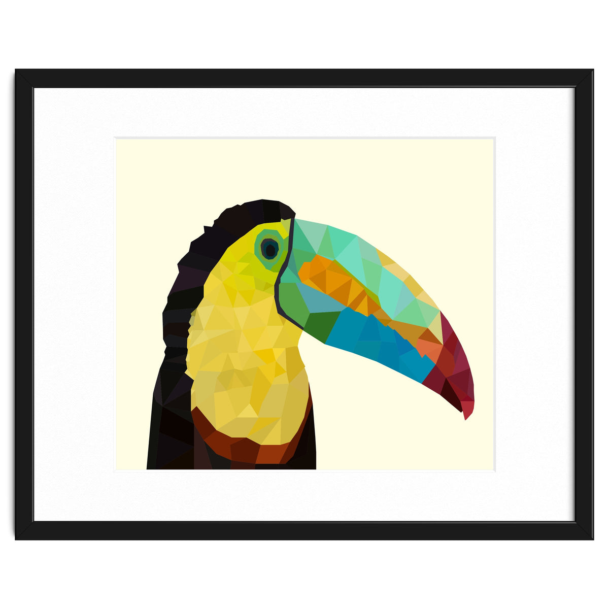 Toucan Bird Low Poly Art