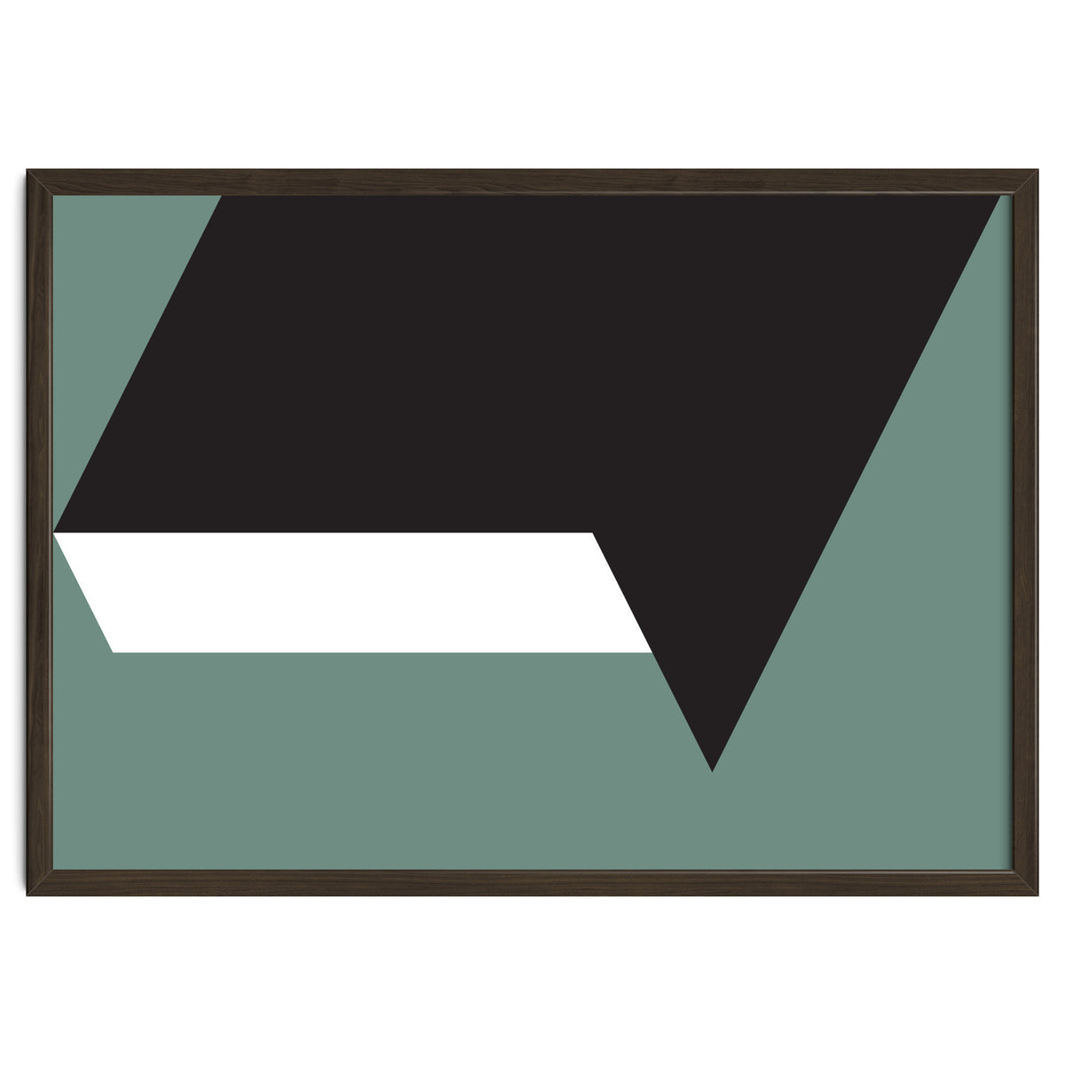 Geometric Shapes No. 85 - black, white & grey