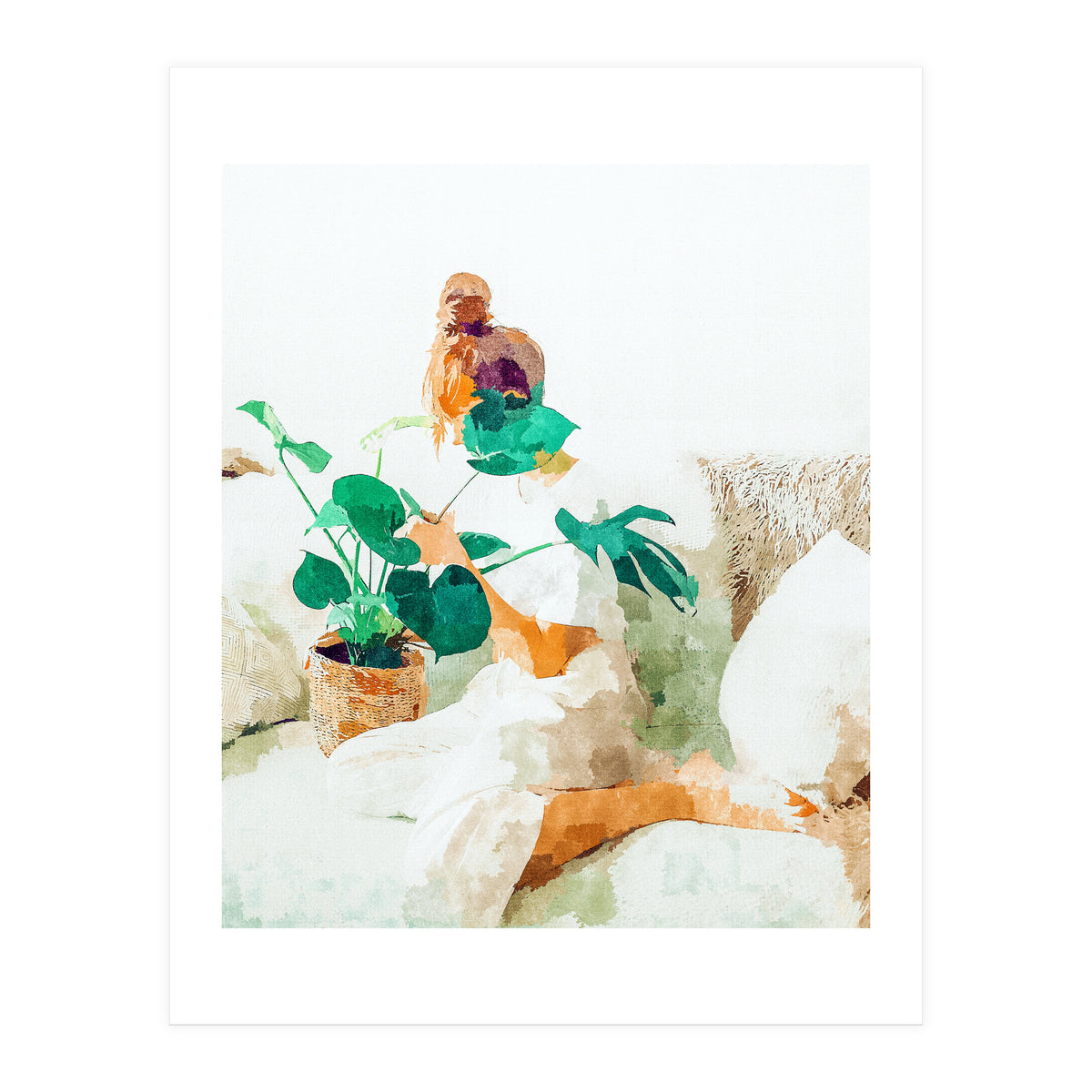 Me And Monstera (Print Only)