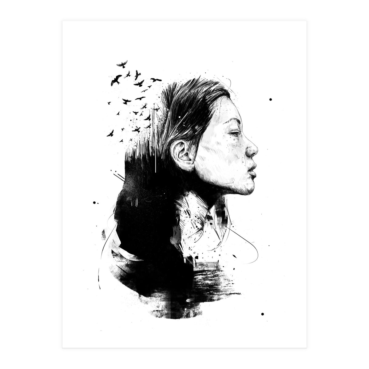 Open Your Mind (Bw) (Print Only)